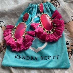 Kendra Scott Pink Tassel Earrings